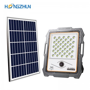 100w 200w 300w 400w Intelligent Outdoor Aluminium Ip67 Waterproof LED Solar Flood Light With Camera