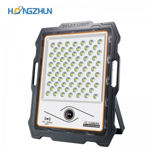 100w 200w 300w 400w Intelligent Outdoor Aluminium Ip67 Waterproof LED Solar Flood Light With Camera