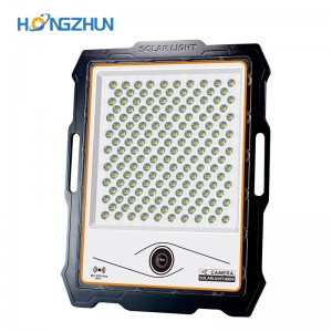 100w 200w 300w 400w Intelligent Outdoor Aluminium Ip67 Waterproof LED Solar Flood Light With Camera