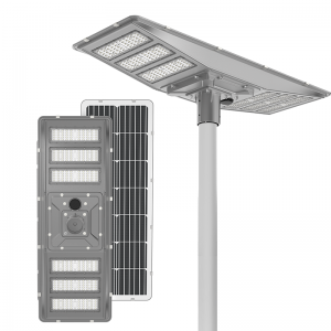 IP65 Waterproof 600W 800W 1000W SMD Solar Street Light Die Cast Aluminum All in One Integrated LED for Outdoor Road Highway Use