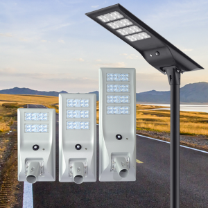 Intelligent Highway Garden Road Lighting IP65 50w 100w 150w 200w 250w 300w 400w Motion Sensor All In One Led Solar Street Light