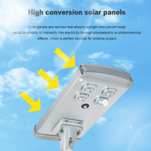 Hight Lumen Lithium Battery Waterproof Ip65 Street Lamp 50w 100w 150w 200w 250w 300w Outdoor All In One LED Solar Street Light