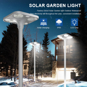 Outdoor Ip65 Waterproof Motion Sensor UFO Integrated All In One Energy Saving 30W 50W 100W Solar Powered Led Garden Street Light