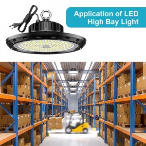 150W 200W UFO LED High Bay Light IP65 for Warehouse Workshop Wet Location