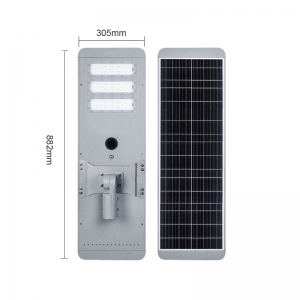 High Power Road Lamp 400w 500w 600w 700w Motion Sensor Outdoor Waterproof Ip67 All In One Integrated Led Solar Street Lights