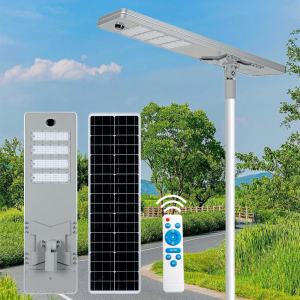 High Power Road Lamp 400w 500w 600w 700w Motion Sensor Outdoor Waterproof Ip67 All In One Integrated Led Solar Street Lights