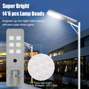 IP65 Aluminum Integrated Waterproof IP67 100W-400W Solar Street Light Outdoor All in One LED Lighting for Road Highway Garden