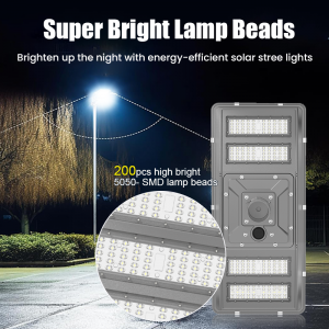 IP65 Waterproof 600W 800W 1000W SMD Solar Street Light Die Cast Aluminum All in One Integrated LED for Outdoor Road Highway Use