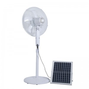 Floor-standing electric fan household vertical silent energy-saving large wind solar fan