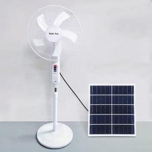 Factory direct supply solar charging AC and DC dual-purpose solar circulating fan charging floor fan