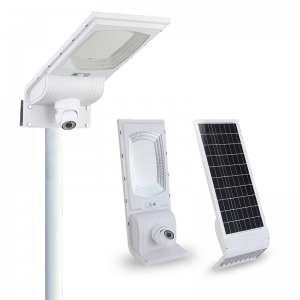 High Power 4G HD Camera Outdoor Waterproof IP65 100W 200W 300W Polycrystalline Solar Panel All In One LED CCTV Solar Streetlight