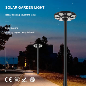 Factory New Design Outdoor Solar Garden Lamp Ip65 Waterproof ABS Shell 150w 250w 300w 400w 500w Led Solar Garden Light