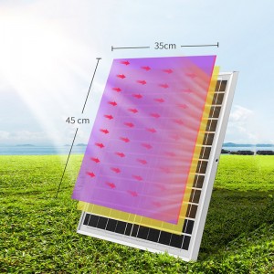 Solar fan household large wind outdoor portable desktop charging fan