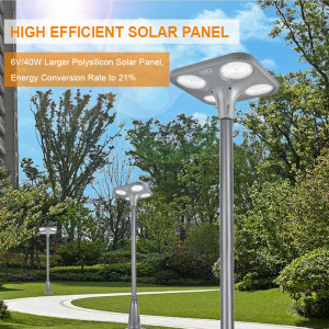 Outdoor Ip65 Waterproof Motion Sensor UFO Integrated All In One Energy Saving 30W 50W 100W Solar Powered Led Garden Street Light