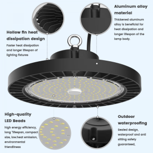 Commercial Industrial 100W 150W 200W 250W UFO Warehouse Workshop Supermarket LED High Bay Light