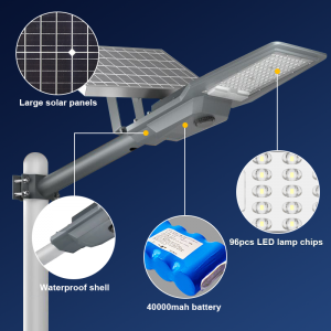 Aluminum Solar Street Light With Remote Control Outdoor IP65 Waterproof 100W 200W 300W 400W 500W Split Led Solar Street Light