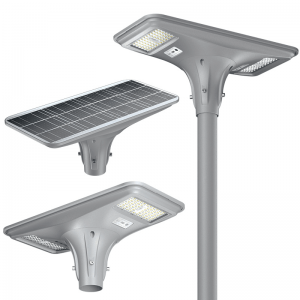 IP65 Waterproof Integrated Street Lamp 400W 500W 600W LED Solar Powered ABS Pole Outdoor Garden Light All in One for Garden Use