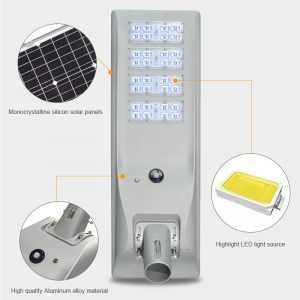 Intelligent Highway Garden Road Lighting IP65 50w 100w 150w 200w 250w 300w 400w Motion Sensor All In One Led Solar Street Light