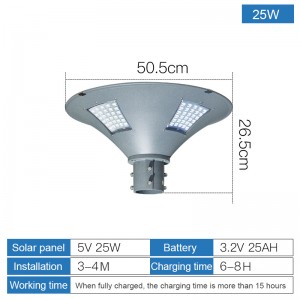 All in one Integrated decoration solar led garden light