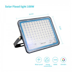 Aluminum housing outdoor solar led street light IP67 waterproof with remote control