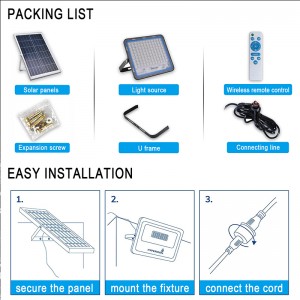 Aluminum housing outdoor solar led street light IP67 waterproof with remote control