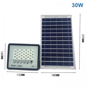 High efficiency super bright IP67 waterproof 50w 100w 200W outdoor LED Solar Flood Lights