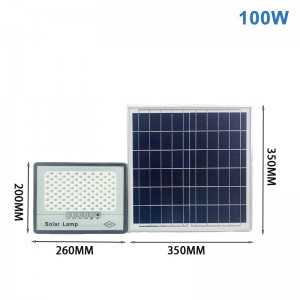 High efficiency super bright IP67 waterproof 50w 100w 200W outdoor LED Solar Flood Lights