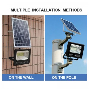 LED Solar Flood Light Outdoor 300W Dusk to Dawn Security Light IP67 Waterproof flood Light