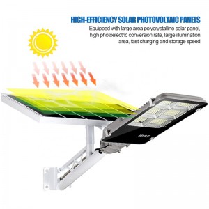 Split die cast 100 200 300 watt outdoorsolar led street light