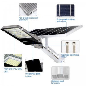 Split die cast 100 200 300 watt outdoorsolar led street light