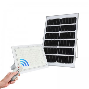 Super discount price Battery display remote control Solar flood led light outdoor wate rproof